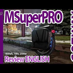 2020 GOTWAY MSuper PRO, 100v, 1800wh - Hard review extreme test, crash test. all in.